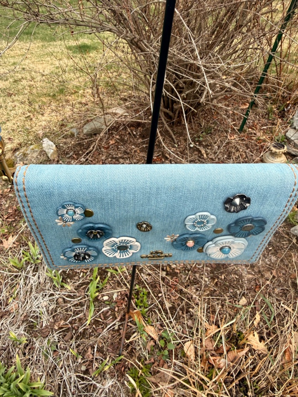 Coach Hayden Denim tea rose  crossbody bag - Picture 6 of 15